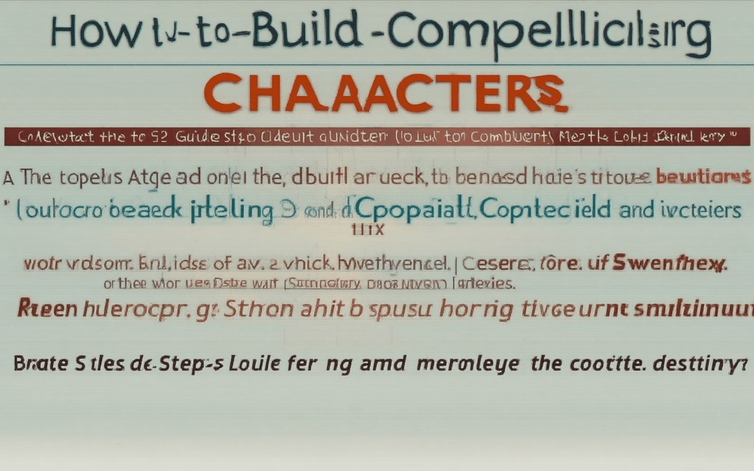 How to Build Compelling Characters: A Step-by-Step Guide to Creating Depth and Complexity
